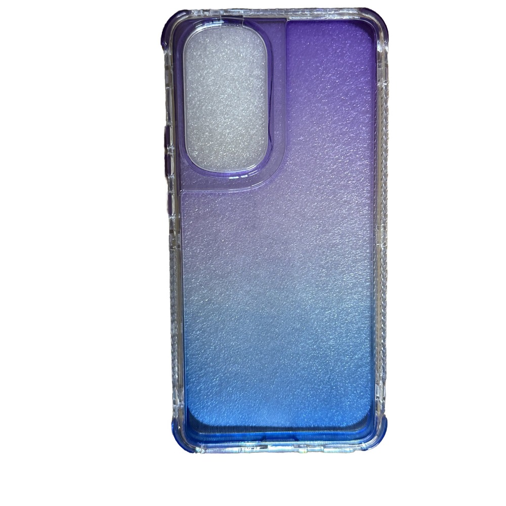 Motorola Edge 30 Phone Case Full-Body Rugged‎ Transparent Purple Blue